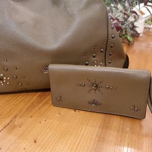 SOLD Coach Western Rivets Slim Wallet